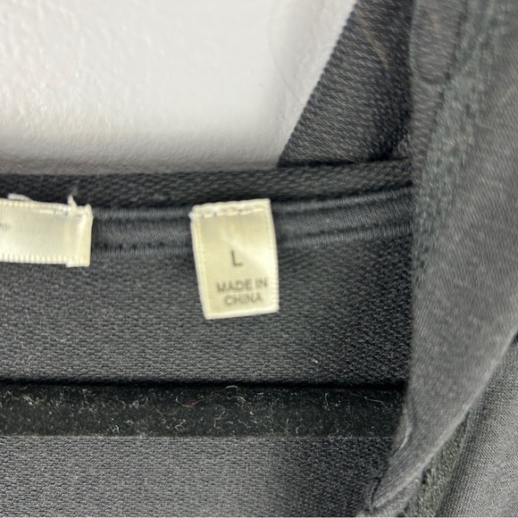 Cyrus Open Front Lagenlook Sleeveless Hooded Duster Cardigan Black Large - Picture 12 of 14